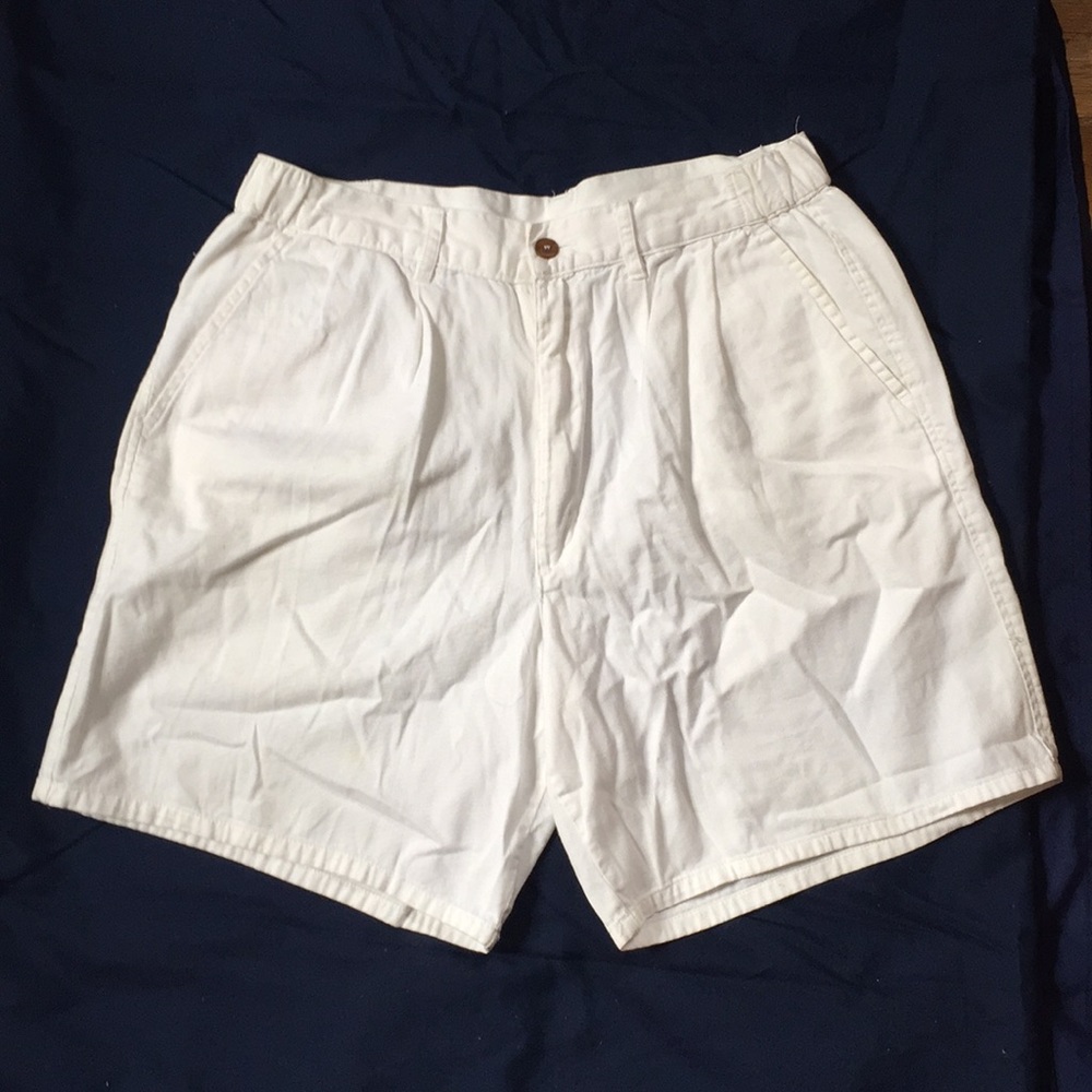 White Cotton Shorts